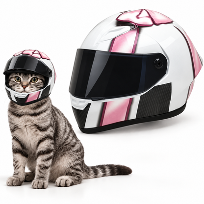 Pet Motorcycle Helmet with Flip-Up Visor